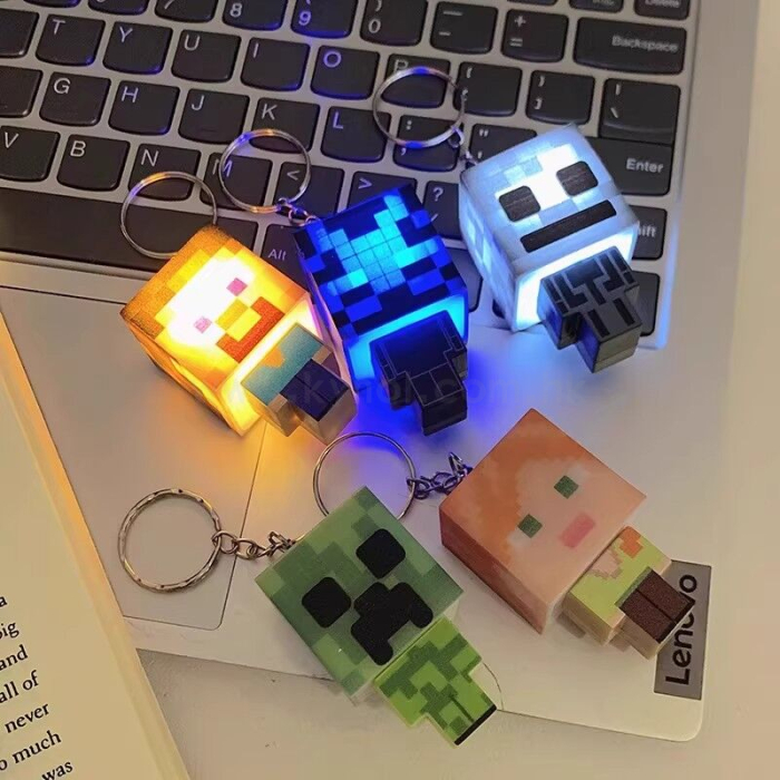 我的世界小夜燈鑰匙扣掛件