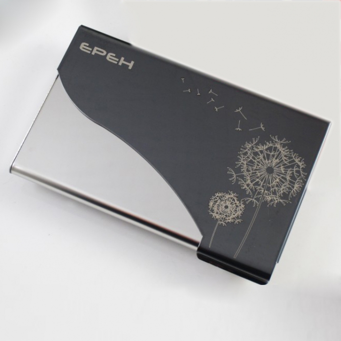 不銹鋼彩金半蓋名片盒